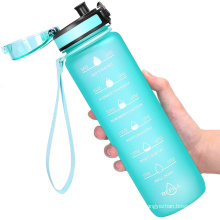 32oz Leakproof BPA Free Drinking water bottle  with Time Marker motivational Water Bottle Fitness and Outdoor Enthusiasts